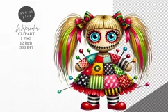 Halloween clipart, Doll clipart, Autumn clipart Product Image 1