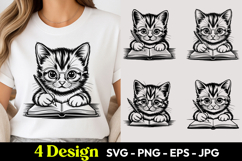 Cute Baby Cat SVG PNG Product Image 1