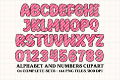 Valentine Alphabet Clip Art, valentines day letters doodle Product Image 4