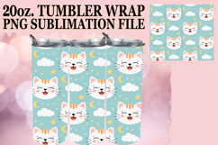 PRESENT OF LOVE 20oz TUMBLER WRAP, Funny Cat Product Image 1