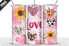 Lovely Hearts Tumbler Design | Valentine&#039;s Day Tumbler Wrap Product Image 3