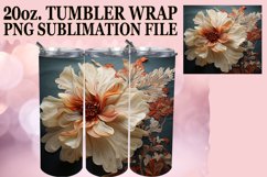3D Floral Fantasy Tumbler 20oz Sublimation Art Product Image 1