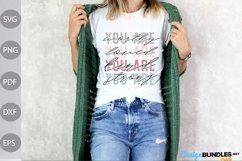 you are Worthy - Loved - Kind - Strong SVG Cut File Product Image 1
