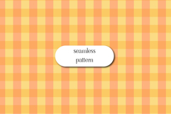 Warm Autumn Plaid Seamless Pattern in Orange and Gold Product Image 1