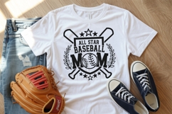 All Star Baseball Mom Svg, Baseball Mom Png, Sport Mom Shirt Product Image 4