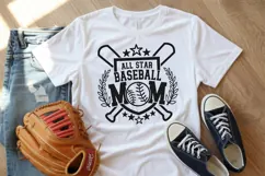 All Star Baseball Mom Svg, Baseball Mom Png, Sport Mom Shirt Product Image 4