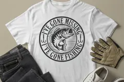 Funny Fishing Svg - If I've gone missing I've gone Fishing Product Image 3