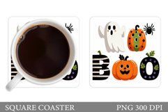 Halloween Coaster Design. Halloween Sublimation Product Image 1