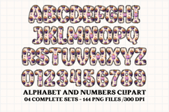Halloween Alphabet png clipart, halloween letters doodle Product Image 4