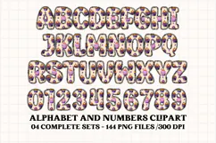 Halloween Alphabet png clipart, halloween letters doodle Product Image 4