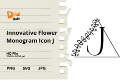 Innovative Flower Monogram Icon Product Image 1