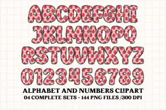 Cute Kids Monster Alphabet & Numbers doodle PNG Clipart Product Image 4
