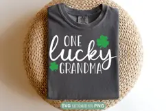 One Lucky Grandma SVG | Grandma St Patrick's Day SVG PNG Product Image 1