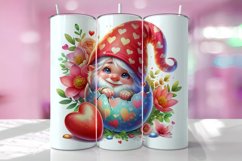 Cute Gnome Easter Tumbler Wrap Sublimation Design Product Image 1