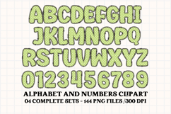 Easter Day Alphabet png clipart, easter day letters doodle Product Image 4