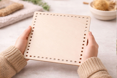 Basket base square shape 10 inch 25 cm laser cut file craft Product Image 10