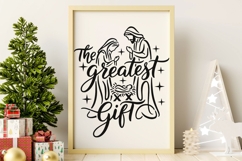 The Greatest Gift Svg, Christian Christmas Svg, Jesus Svg. Product Image 8