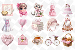 Pink Coquette Mothers Day Clipart - Set of 43 Png Bundle Product Image 3