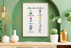Japan native wild flowers watercolor Product Image 8