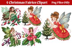 Christmas Fairies Clipart PNG Product Image 1