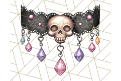 Pastel Goth Halloween PNG Clipart, Creepy Cute Art Product Image 2