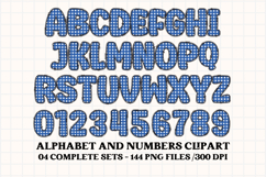 4th July Alphabet png clipart, independence letters doodle Product Image 4