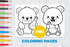 Teddy bear with a potion Coloring Pages | Coloring book Product Image 1