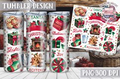 Sublimation Tumbler WRAP Christmas Design Quote Watercolor Product Image 1
