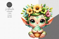 Cute Clipart, Elf clipart, Fantasy clipart Product Image 1