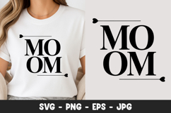 Mom Minimal Typography Design SVG PNG Product Image 1