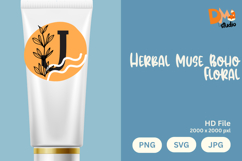 Herbal Muse Boho Floral Monogram Product Image 1