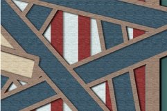 Independence Day multilayer 3D SVG/ USA/ Patriotic stars Product Image 9