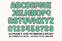 Christmas Alphabet png clipart, christmas letters doodle Product Image 4