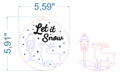 Christmas Ornaments Bundle SVG laser cut files for Glowforge Product Image 10