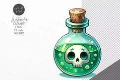 Halloween clipart, Potion bottle clipart, Kids Halloween Product Image 1