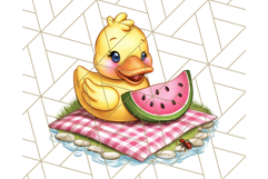 Summer Rubber Duck Clipart PNG, Cute Yellow Ducks Clip Art Product Image 2