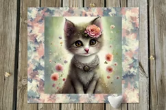 Cute kitty | 10 children skinny tumbler Sublimation designs Product Image 10