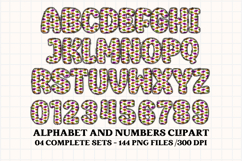 Halloween Alphabet png clipart, halloween letters doodle Product Image 4