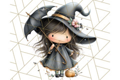 Spooky Little Witches Halloween Clipart PNG Product Image 2