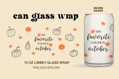 16 Fall Wrap For Libbey Can Glass SVG Bundle|Halloween svg Product Image 5