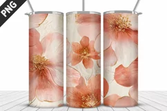 Flowers Tumbler Wrap | Sublimation Design | Tumble PNG Product Image 3