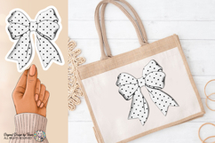 Polka Dot Bow PNG Chic Ribbon Fashion Coquette Design Product Image 11