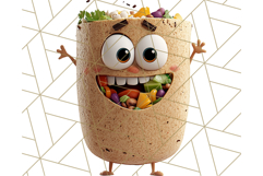 Cute Food PNG Clipart, 3D Adorable Kawaii Characters Png Product Image 2