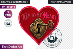 Vintage Valentine Day Labels and Romantic Heart Tags Product Image 1