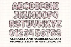 Christmas Alphabet png clipart, christmas letters doodle Product Image 4