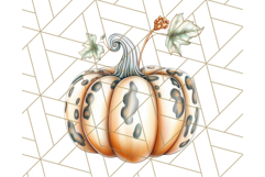 Fall Pumpkin Clipart PNG, Autumn Pumpkins, Jewel Tones Png Product Image 2
