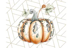 Fall Pumpkin Clipart PNG, Autumn Pumpkins, Jewel Tones Png Product Image 2