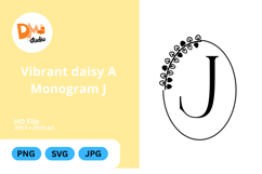 Vibrant Daisy Monogram Mark Product Image 1