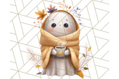 Cottagecore Halloween Clipart Cozy PNG, Autumn Fall Png Product Image 2