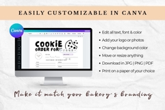 Cookie Order Form Minimalistic Black &amp; White Canva Template Product Image 3